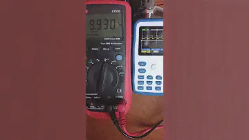 Сравнение показателей частоты у осциллографа Fnirsi 1c15 и мультиметра UNI-T UT61E.