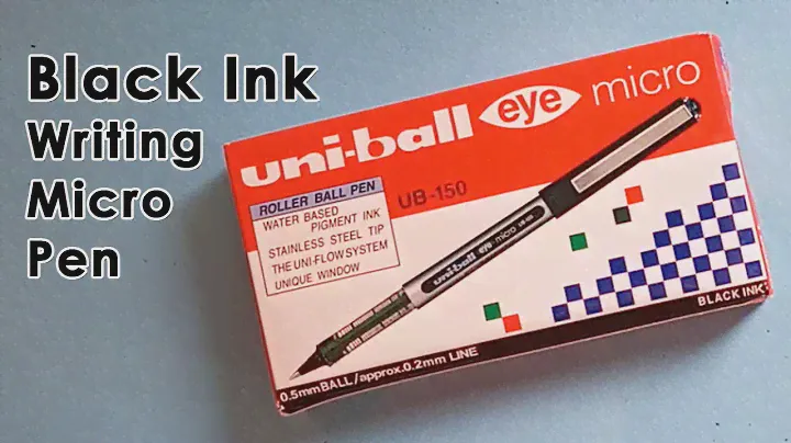 Black Uni-Ball Eye Micro Roller Ball Pen UB-150 | Black Micro Ball Pen | Made in Japan | Black Pen