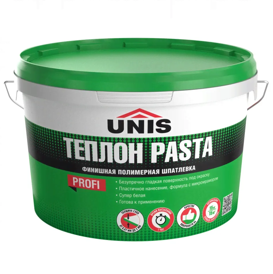 Шпатлевка полимерная Unis Pasta Теплон 28 кг-0