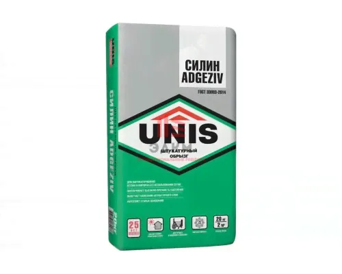 Штукатурный обрызг UNIS Силин ADGEZIV 20 кг-0
