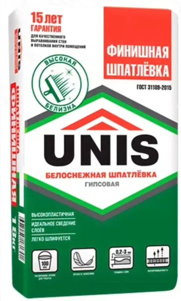 UNIS финишная шпаклевка 20кг