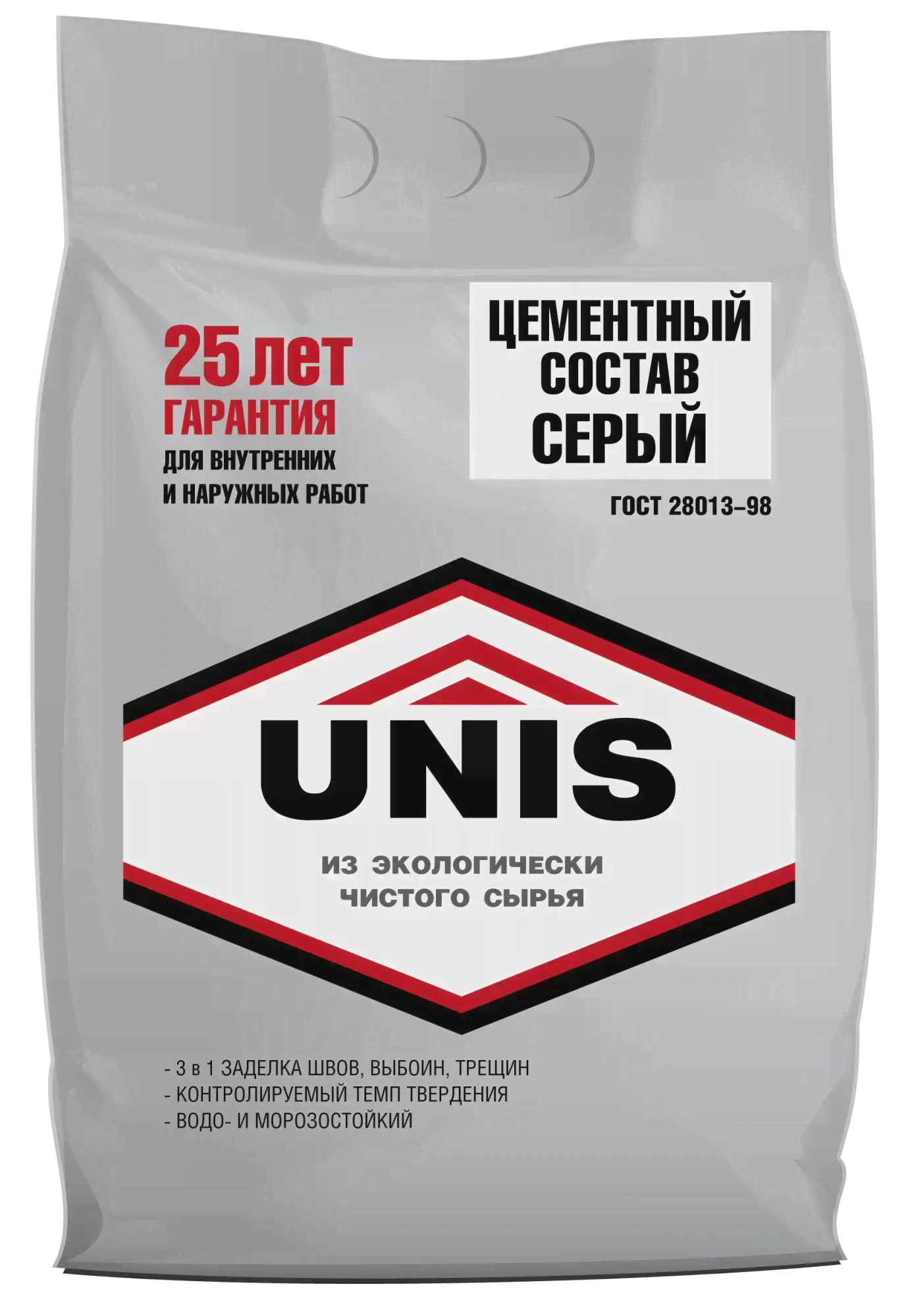 Цемент серый UNIS М-400, 5кг-0