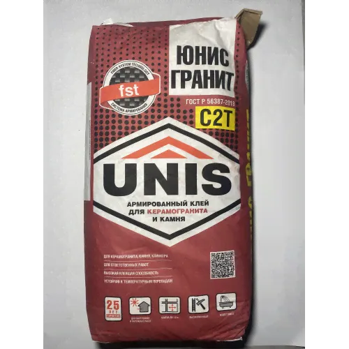 Купить Плиточный клей Unis Гранит 25кг артикул 1000000000336