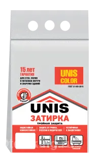 Затирка для швов Unis белая п/э 1/2/5 кг