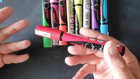 Подробно про меловые маркеры unichalk - @plaksin_risuet