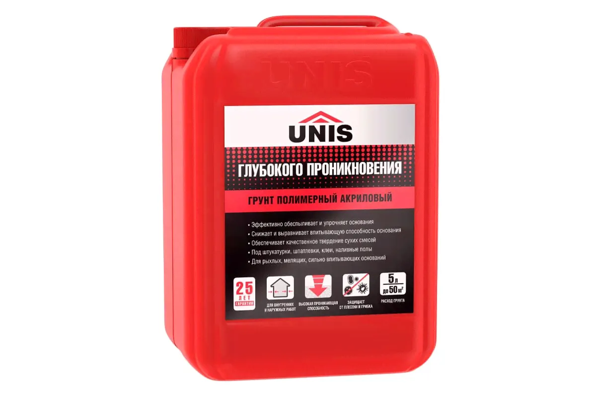 Грунт глубокого проникновения UNIS (Юнис) 5 л
