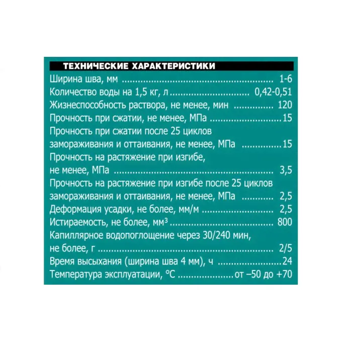 Затирка UNIS U-50 4607005184962-0