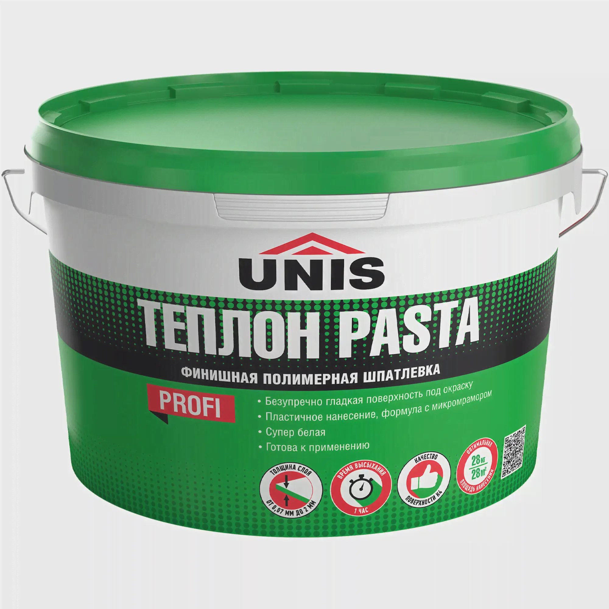 Шпатлевка полимерная финишная Unis Теплон Pasta 28 кг UNIS Теплон Теплон Pasta
