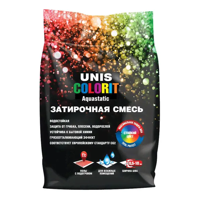 Затирка Unis Colorit черный U 470 2 кг-0