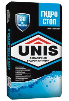 UNIS ГИДРОСТОП гидроизоляция обмазочная (5 кг)-0