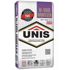Купить Плиточный клей Unis U100 25кг артикул 1000000000337