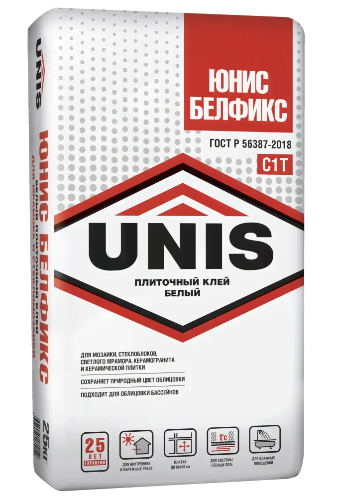 UNIS БЕЛФИКС, 25 кг Клей