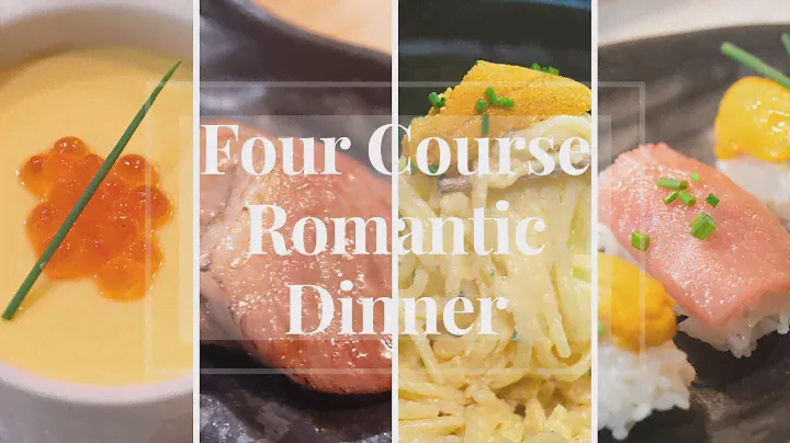 Four Course Romantic Dinner [ Chawanmushi, Crème fraîche Uni Pasta , Otoro and A5 Wagyu Nigiri ]