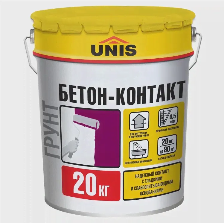 Бетон-Контакт Unis для внутренних и наружных работ 20кг-0