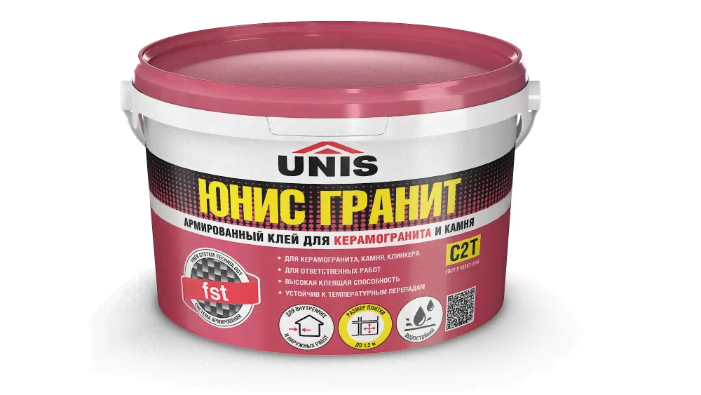 Клей плиточный Unis Гранит 5кг-банка-0
