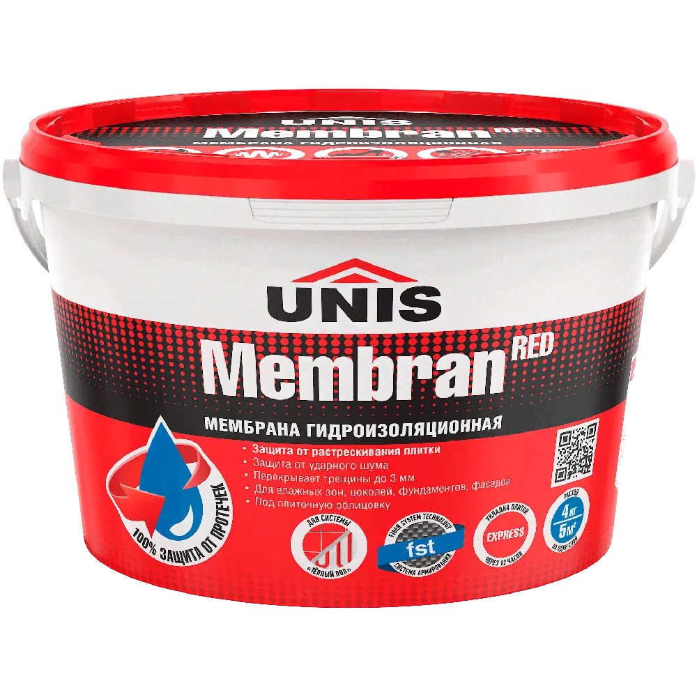 UNIS RED MEMBRAN ведро 4кг Гидроизоляция-0