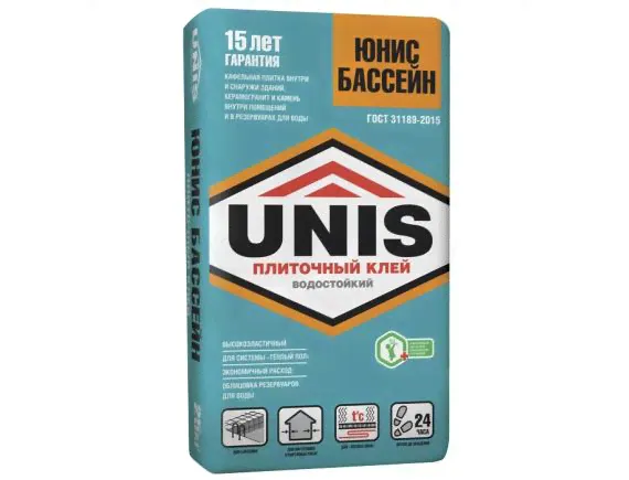 Клей для плитки Unis/Юнис Бассейн 25 кг