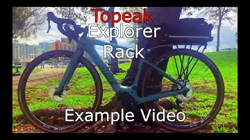 Topeak Explorer Rack on Specialized Turbo Creo for Bikepacking and Bike Touring - MTX Bag Used