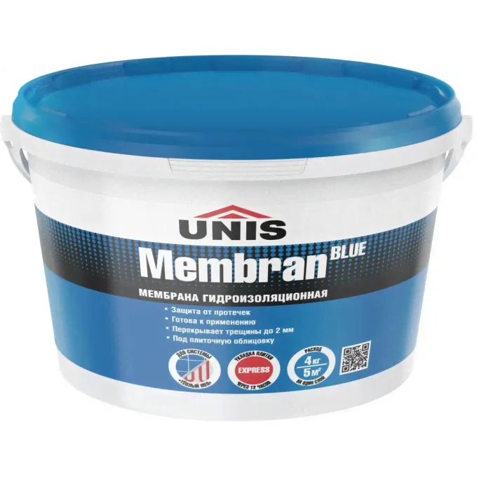 UNIS Membran Blue мембрана гидроизоляционная синяя (4кг) 100063691694
