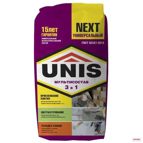Клей универсальный Unis Next 3 в 1 25 кг-0