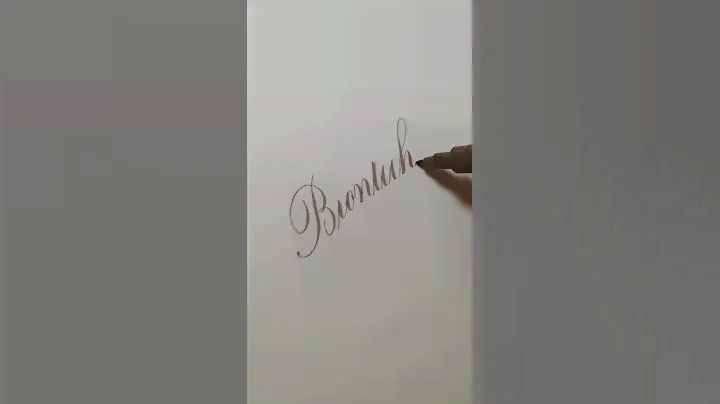 Biontech - Copperplate Calligraphy with Uni Pin Brush Pen