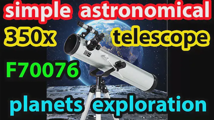 simple 350x astronomical telescope F70076 to watch the planets of the solar system