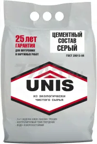 Цемент UNIS серый 5 кг-0