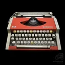 Портативная печатная машинка «UNIS. tbm de Luxe», в футляре. Размер 31x8x30 см