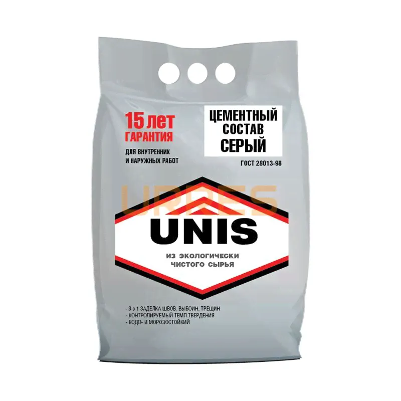Цемент серый М-400 UNIS, 5 кг